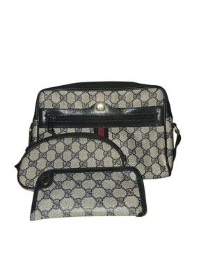 Gucci GG Supreme Vintage 3-Piece Set Navy Monogram